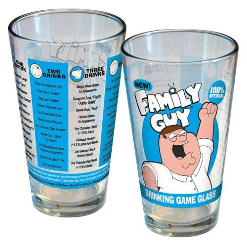 Family Guy Drinking Game Pint Glass